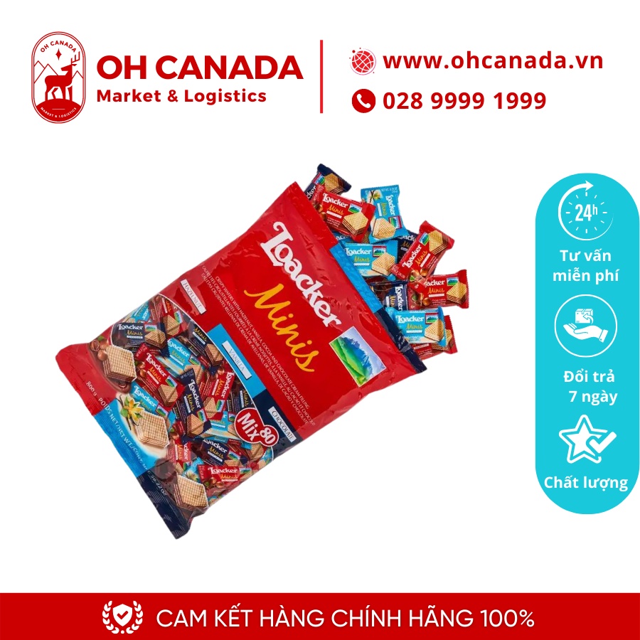 Hộp Bánh Xốp Loacker Minis Collection 240g