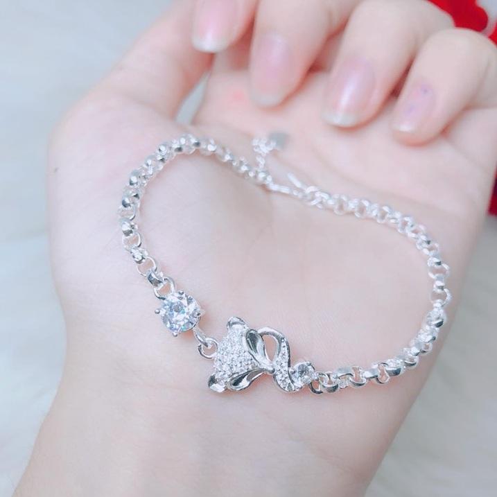 Lắc tay bạc mặt hồ ly MS115
