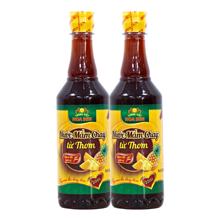 Combo 10 chai - Nước mắm chay Từ Thơm chai 500ml - Tương Việt Hoa Sen