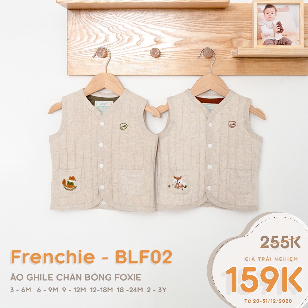 Áo gile chần bông cao cấp bé trai BU