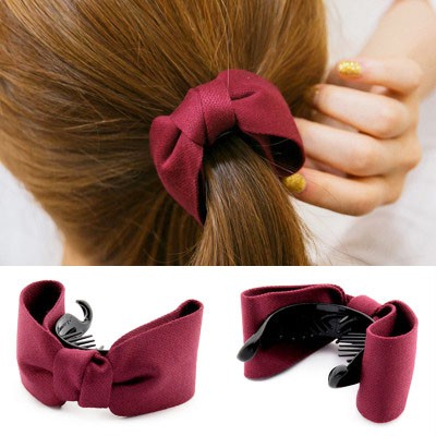 Cặp tóc kẹp tóc nơ nhiều màu cho tóc dày nhiều Ni9