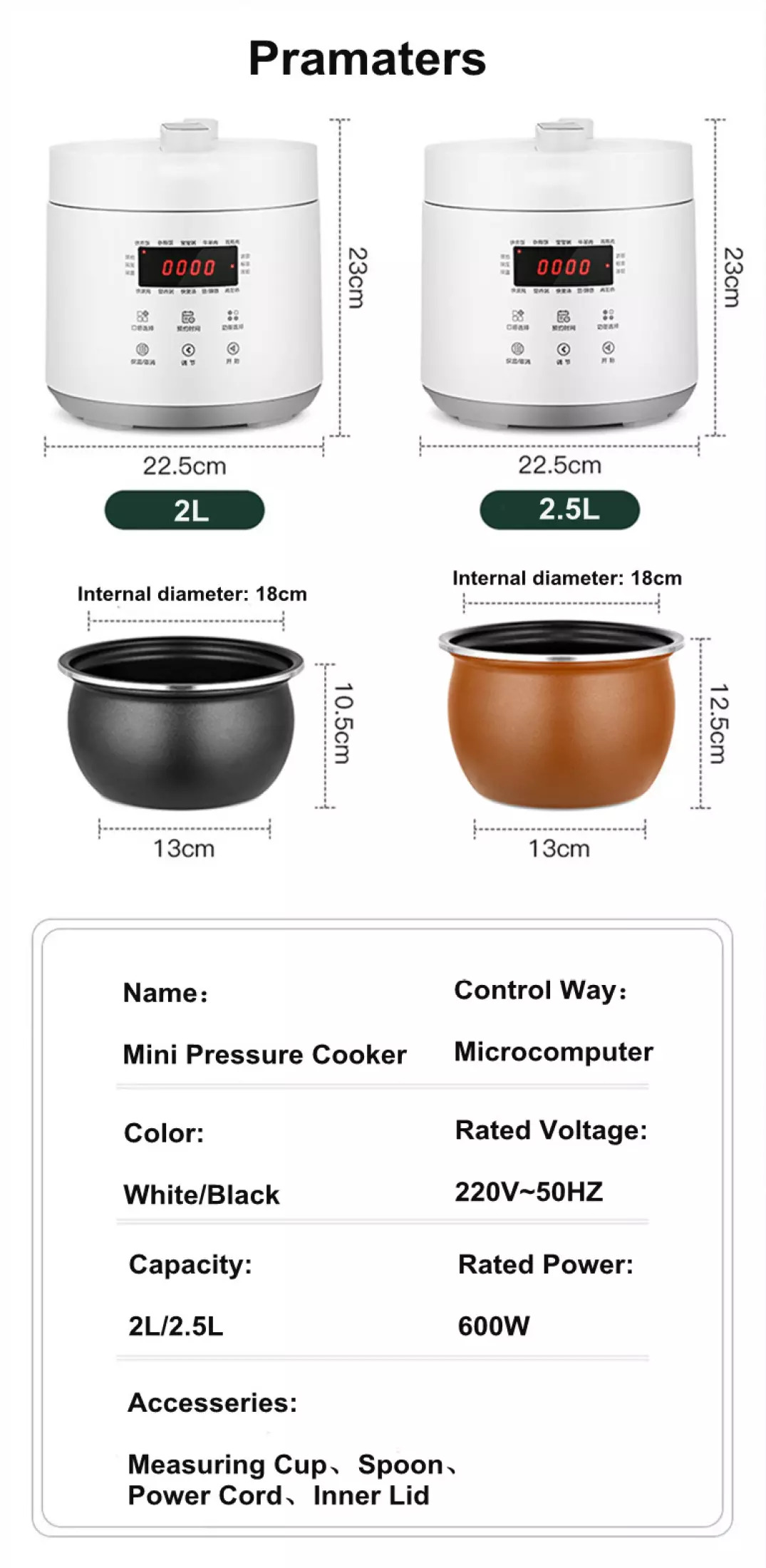 Nồi cơm áp suất mini - nấu cháo, nấu cơm siêu mềm AS-M02