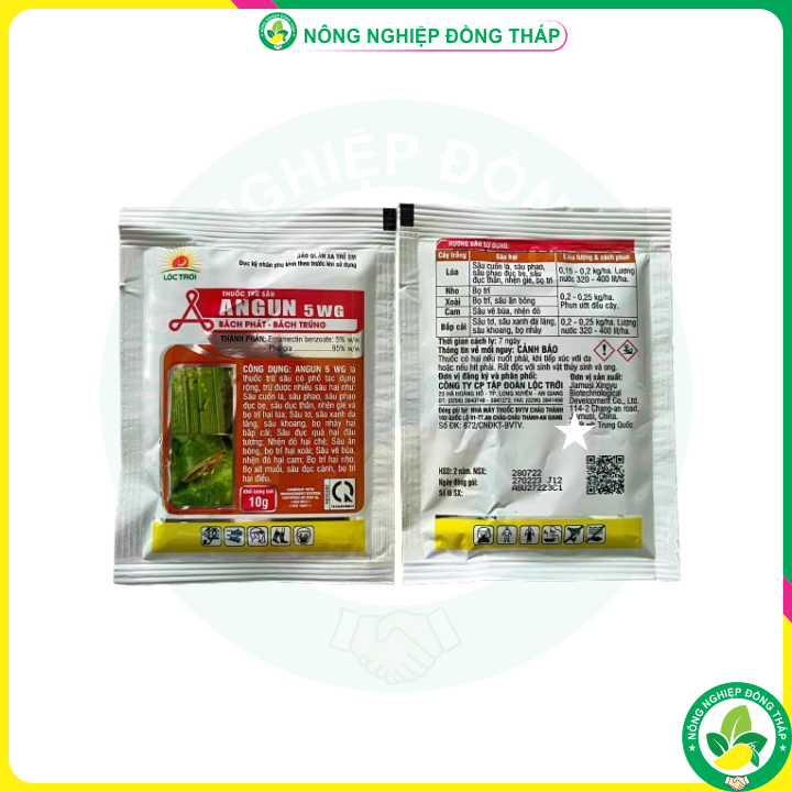[COMBO 5 GÓI] Thuốc Trừ Sâu ANGUN 5WG (Gói 10g)