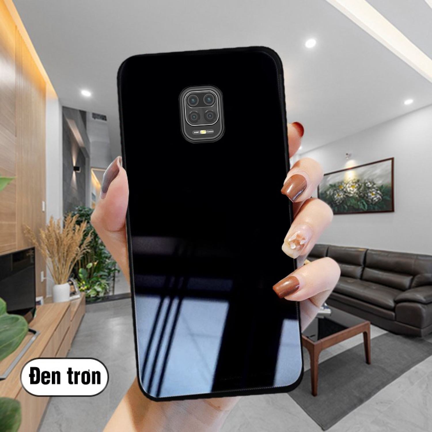 Ốp Lưng Xiaomi Redmi Note 9, Note 9s, Note 9 pro Mặt kính gương sáng bóng cao cấp