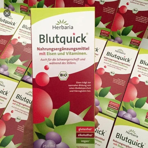 Dung dịch siro bổ sung sắt hữu cơ Blutquick 250ml