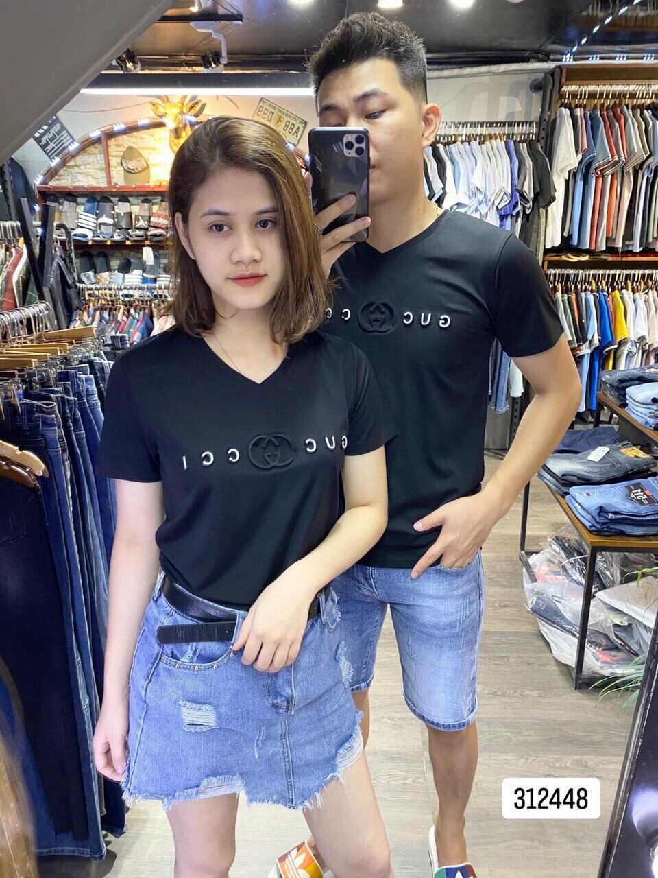 ÁO THUN NAM NỮ CẶP ĐÔI KIỂU DÁNG HÀN QUỐC