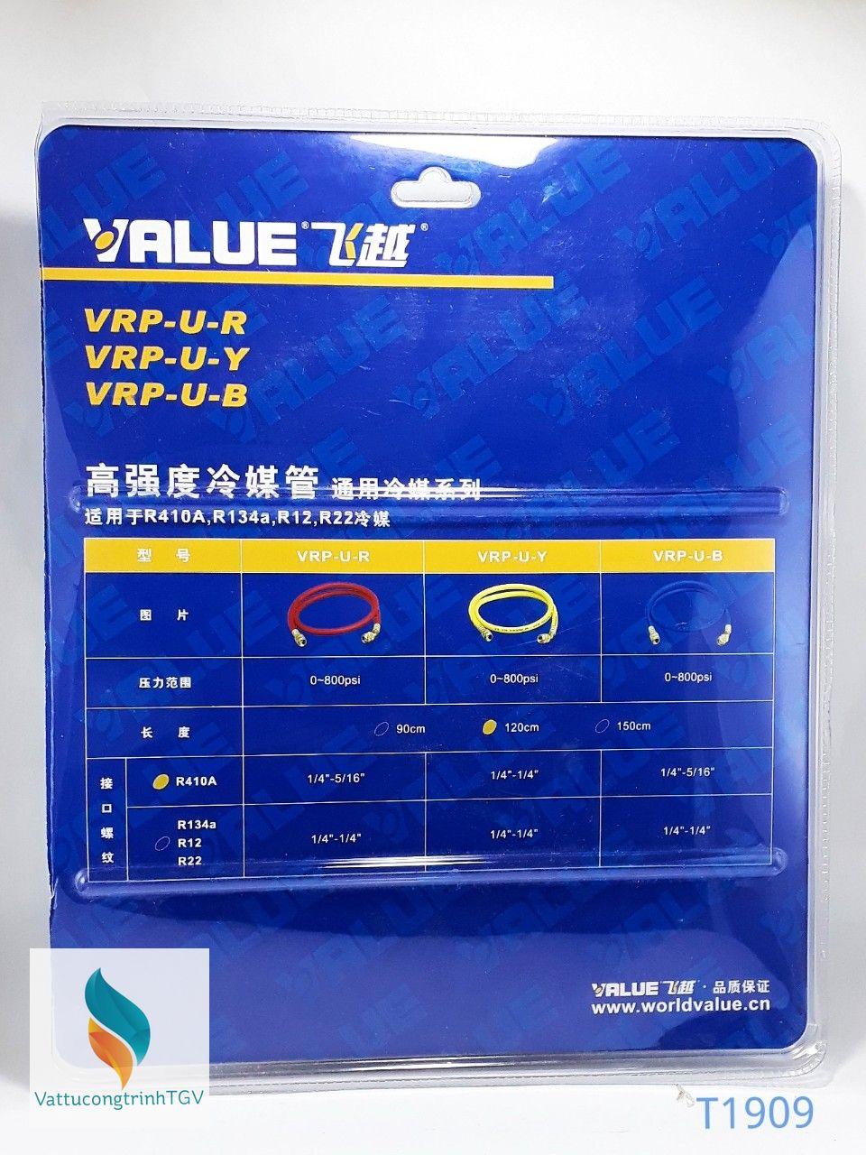 Bộ 03 dây nạp Gas R410 VALUE - 120cm