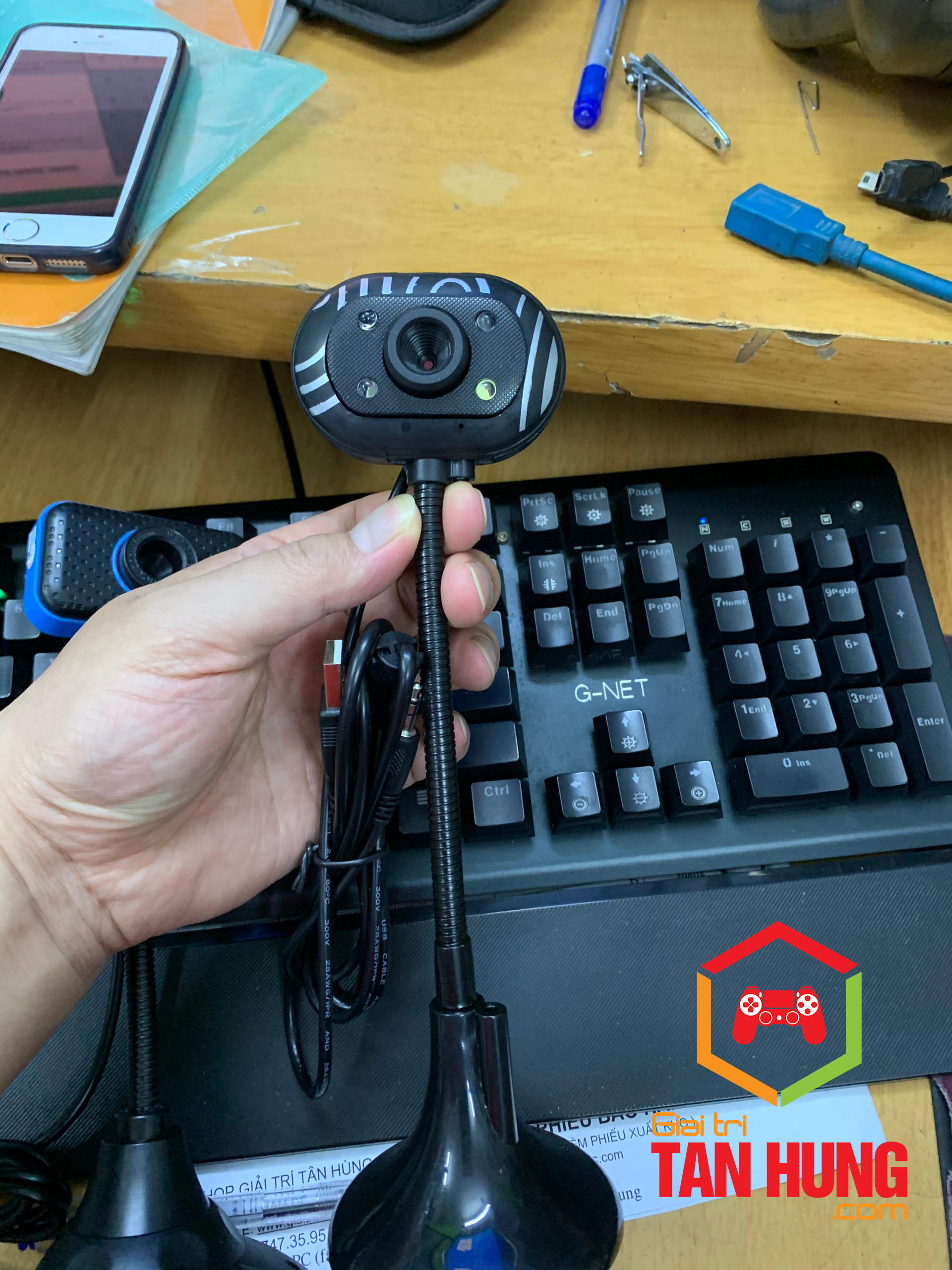 Webcam USB 2.0 kèm Mic cho Pc , Laptop