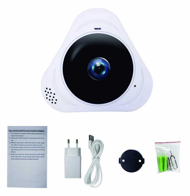 Camera WIFI YooSee Giám Sát Mini Ốp Trần, Tường VR360