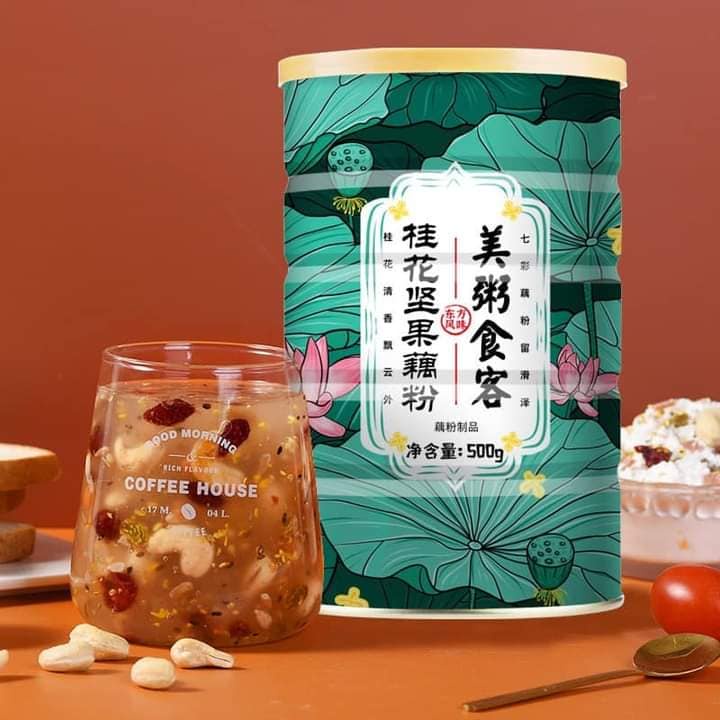 Bột củ sen mix hạt dinh dưỡng giảm cân, ăn kiêng Lý Tử Thất hũ 500 gr