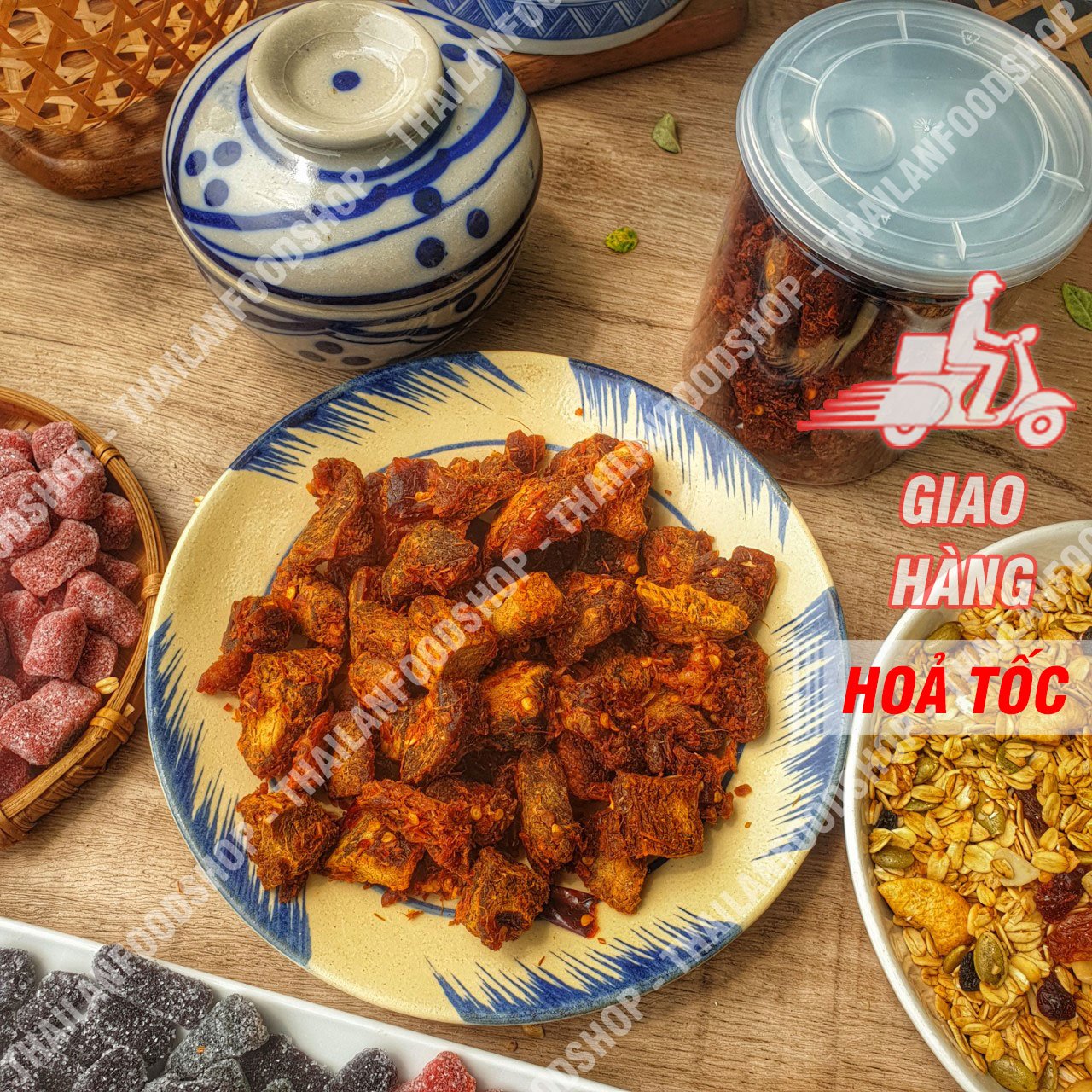 Khô Bò Viên Tứ Xuyên - Lon 290gram
