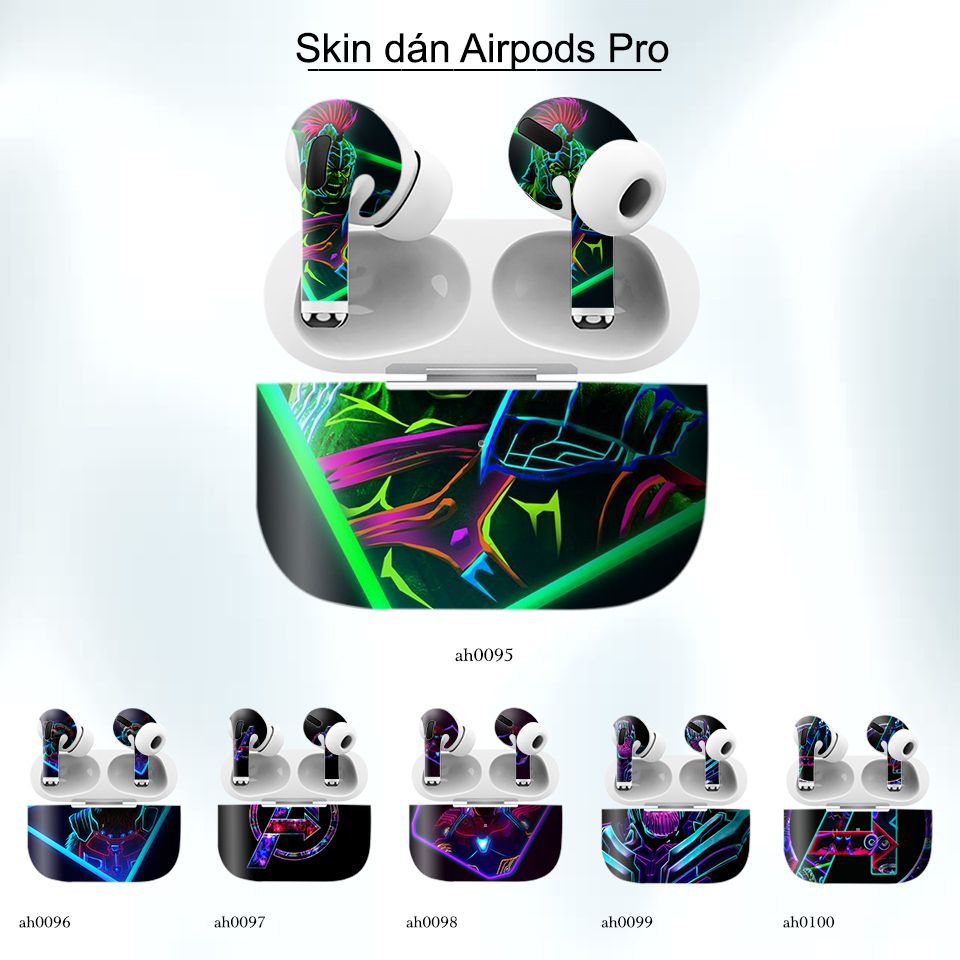 Decal Skin dán AirPods Pro mẫu Avenger