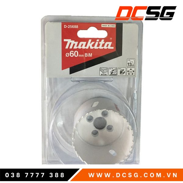 Mũi khoét đa năng 60mm bim makita d-25688
