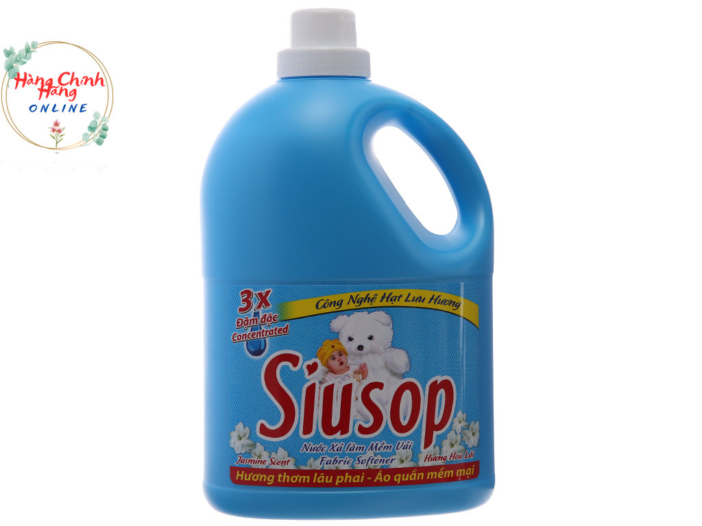 Nước xả vải Siusop 3x đậm đặc 3,6kg hương hoa lài