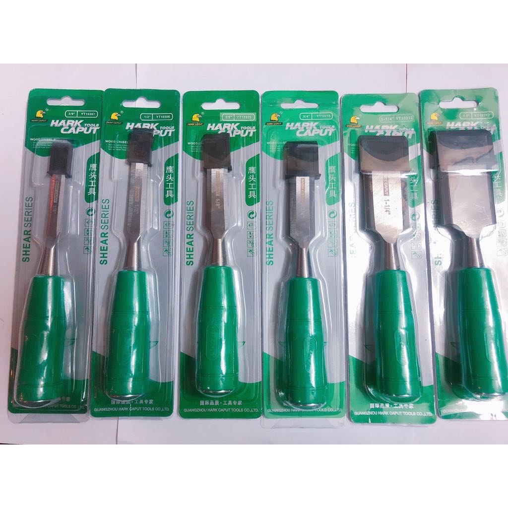 Đục gỗ đủ size hark caput thép chuẩn Japan