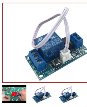 [HCM]Module Bật Tắt Relay Bằng Nút Nhấn 12V