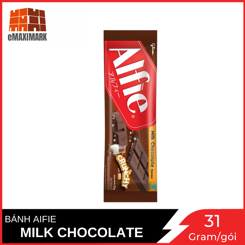 Thanh alfie chocolate bar vị sữa sô cô la gói 31g