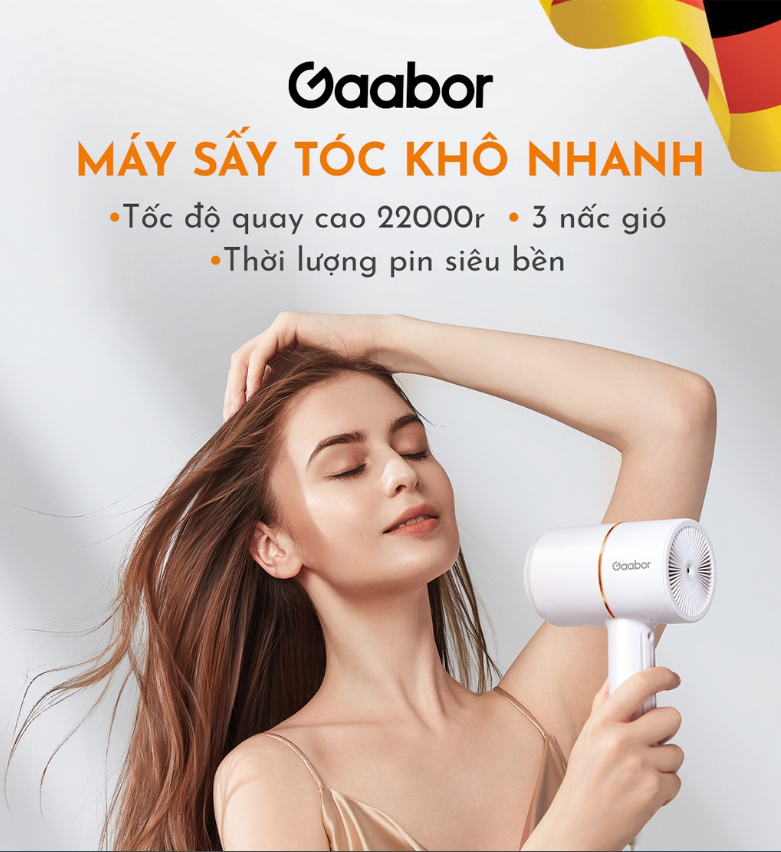 Máy sấy tóc 2 chiều GAABOR GHD-N700A cao cấp NHỎ GỌN