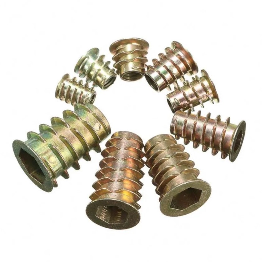Đầu Vặn Ốc Cấy Gỗ - Bulong Cấy Gỗ (6mm - 8mm - 10mm)
