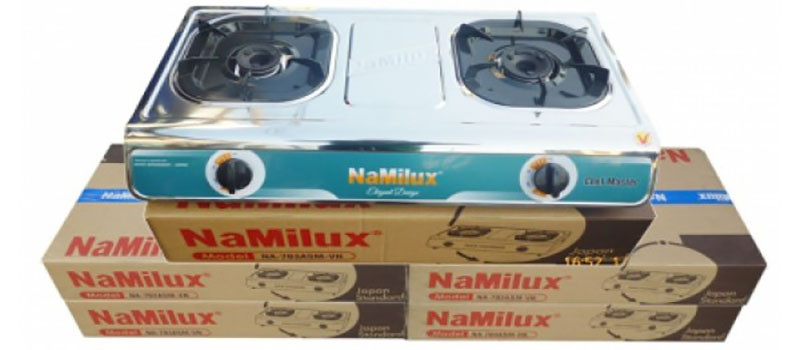 BẾP GAS ĐÔI NAMILUX NA-703 ASM ( HÀNG CHÍNH HÃNG )