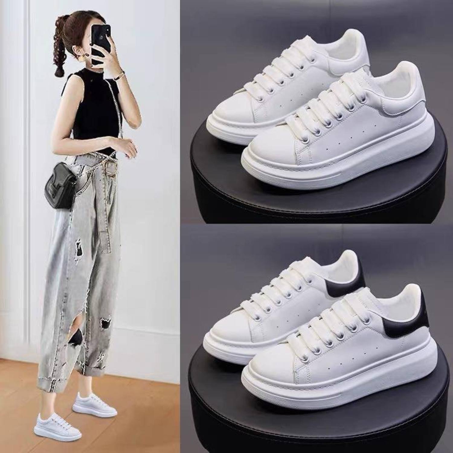[Xả Kho MC Siêu Rẻ] Giày Thể Thao Nữ Đế Cao 5cm HOT 2022, Đủ size Nữ 35 - 40
