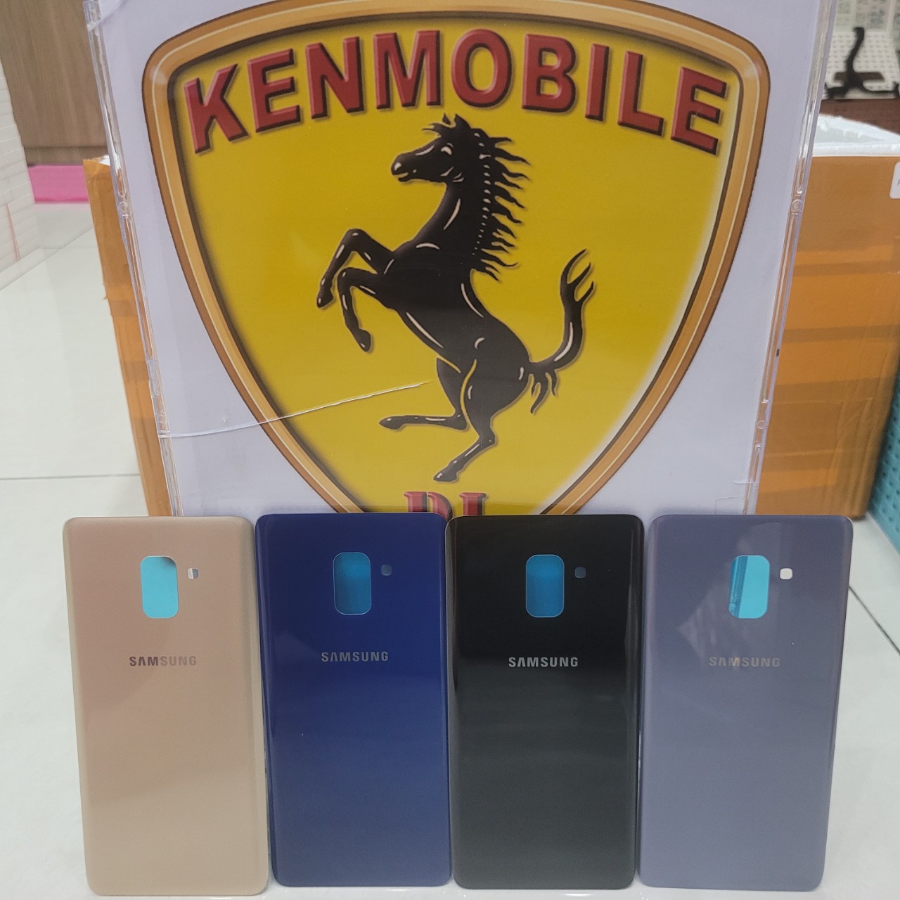 Nắp lưng thay thế cho samsung a8 plus / a730, loại 1