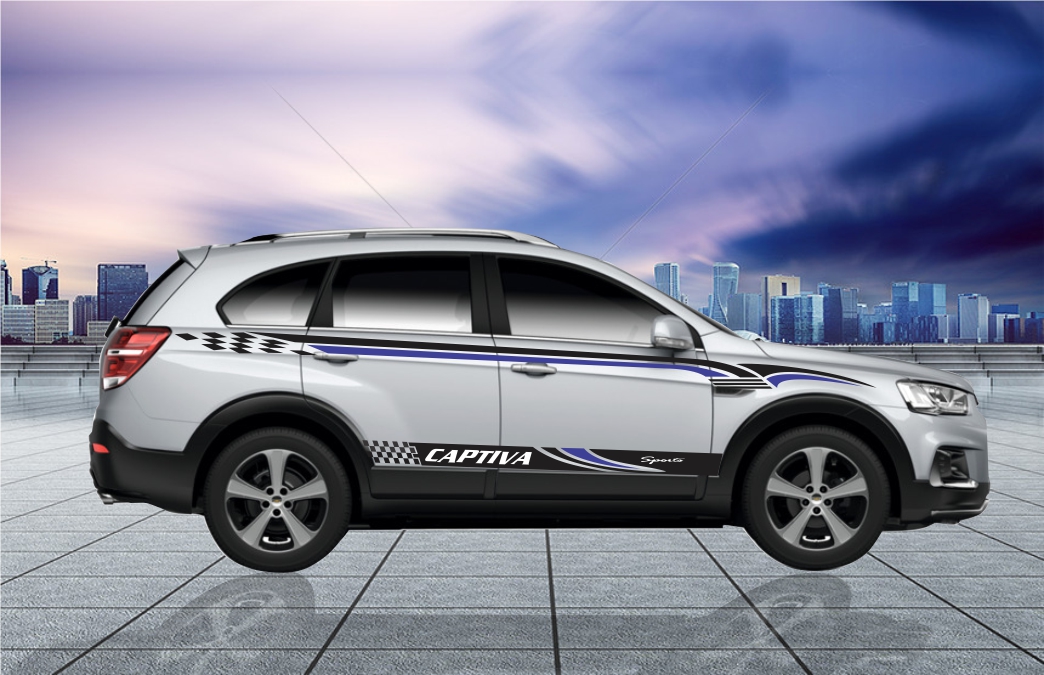 Tem dán xe chevrolet  Captiva