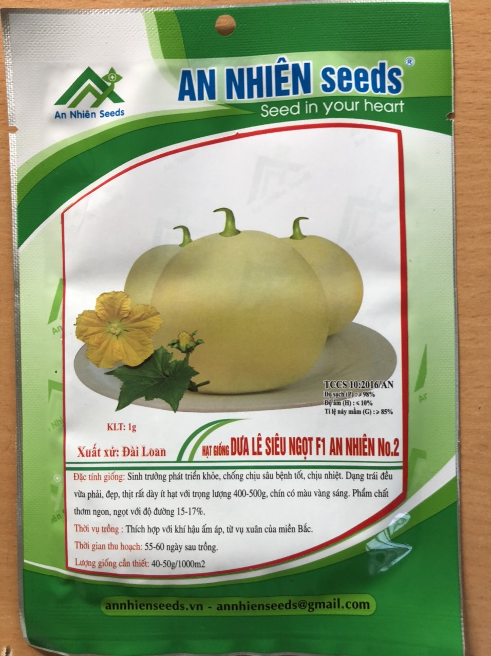 Hạt giống dưa lê f1 an nhiên an 75 gói 1g