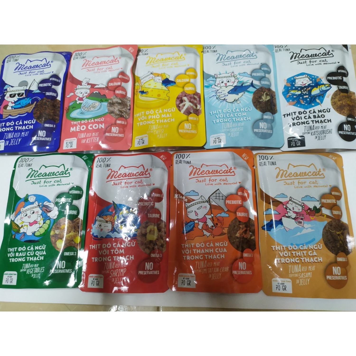 Pate cho mèo Meowcat 70gr .