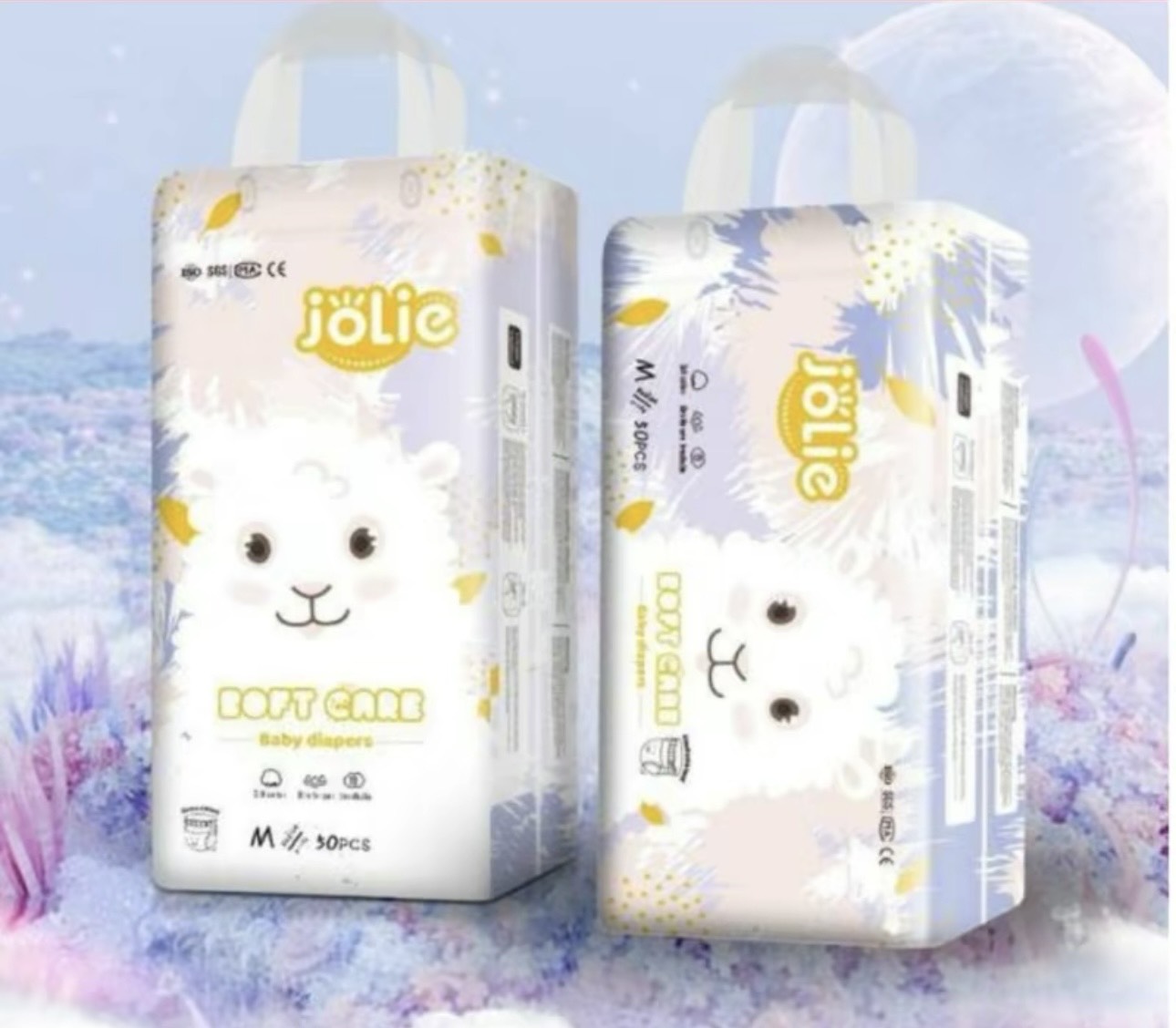 Bỉm jolie ( combo 2 bịch 100 miếng)