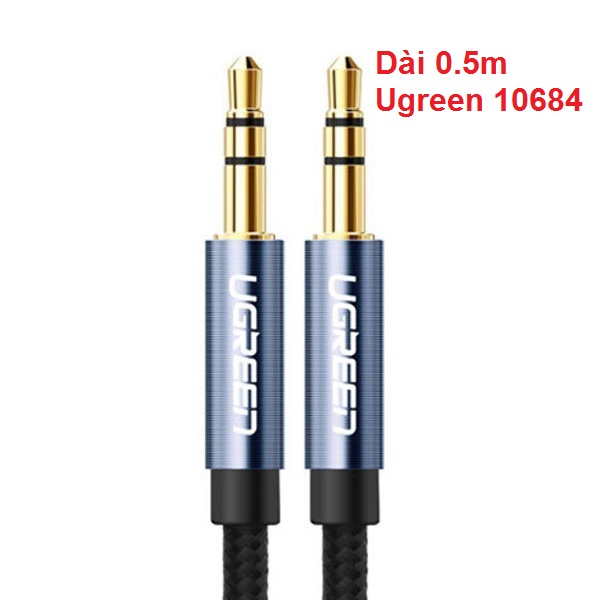 Cáp Audio 3.5mm (M/M) Ugreen ( 0.5m 50360 , 0.5m 10684 / 1.5m 10686 / 3m 10688 ) Chính Hãng