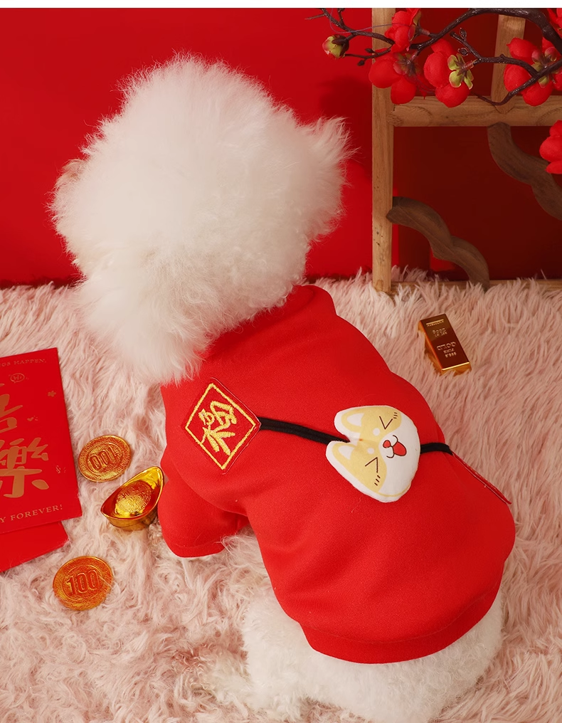 áo nỉ - áo ấm - áo thu đông - áo hình cún híp mắt dành cho chó mèo - T3 PETS SHOP