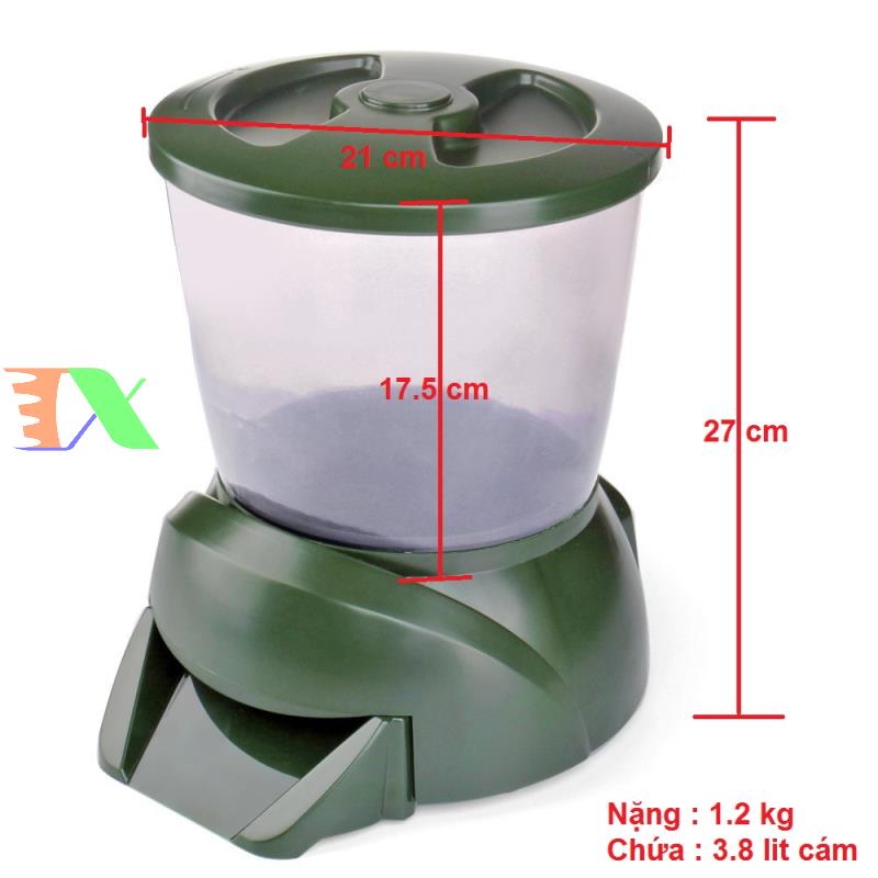 Machine for fish feed automatic pff-01, equipment for aquarium automatic feeding, automatic Machine for carp considered edible
