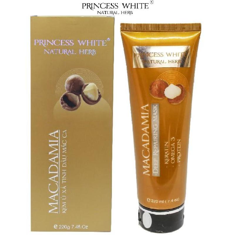 KEM Ủ XẢ TÓC MACADAMIA PRINCESS WHITE /220ML