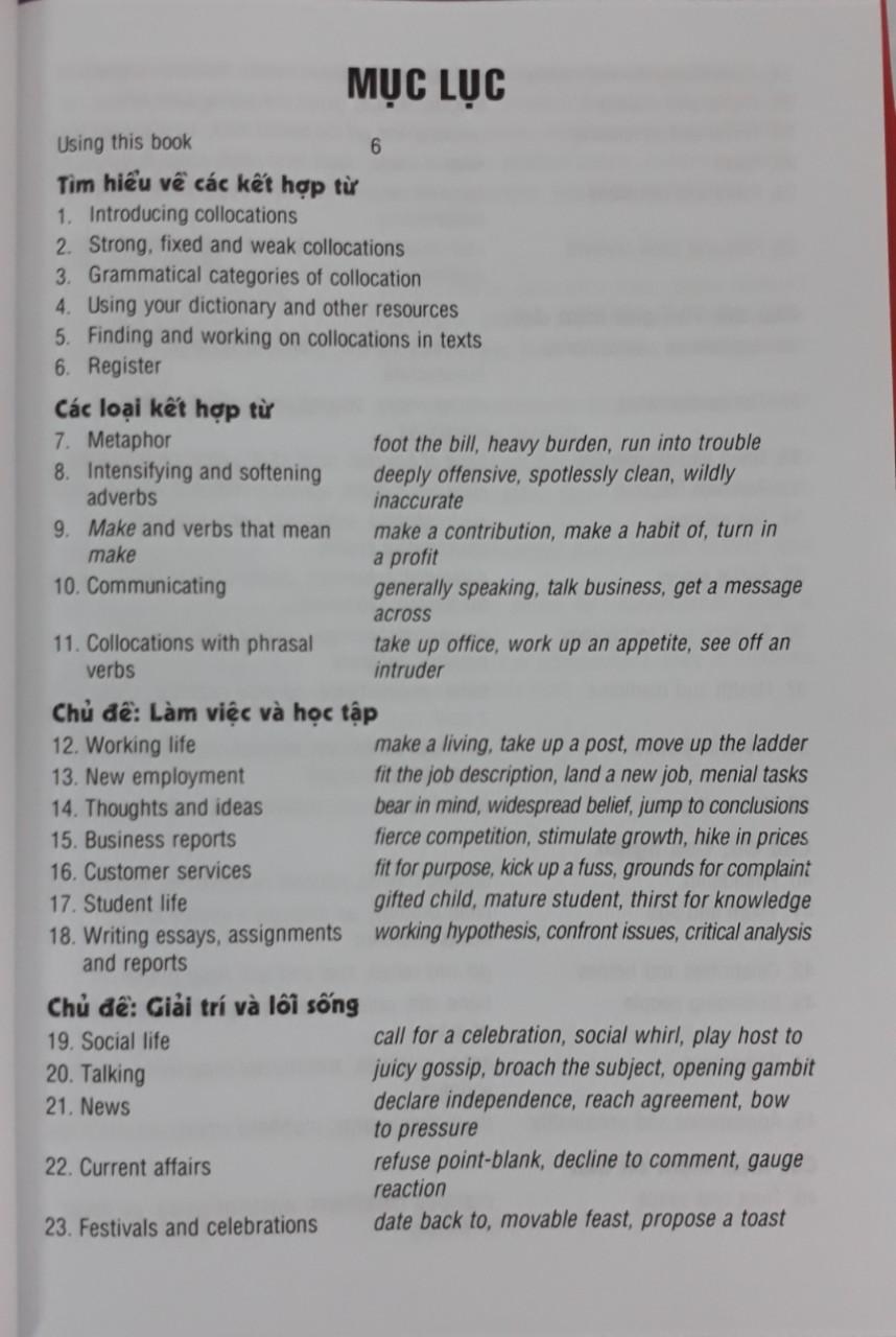 [HCM]Từ vựng tiếng Anh thực hành - English Collocations in Use - Advanced