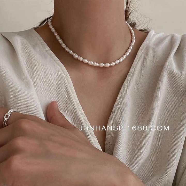 Chuỗi Đeo Cổ Gạo 6ly - Ngọc Trai Trường Thịnh