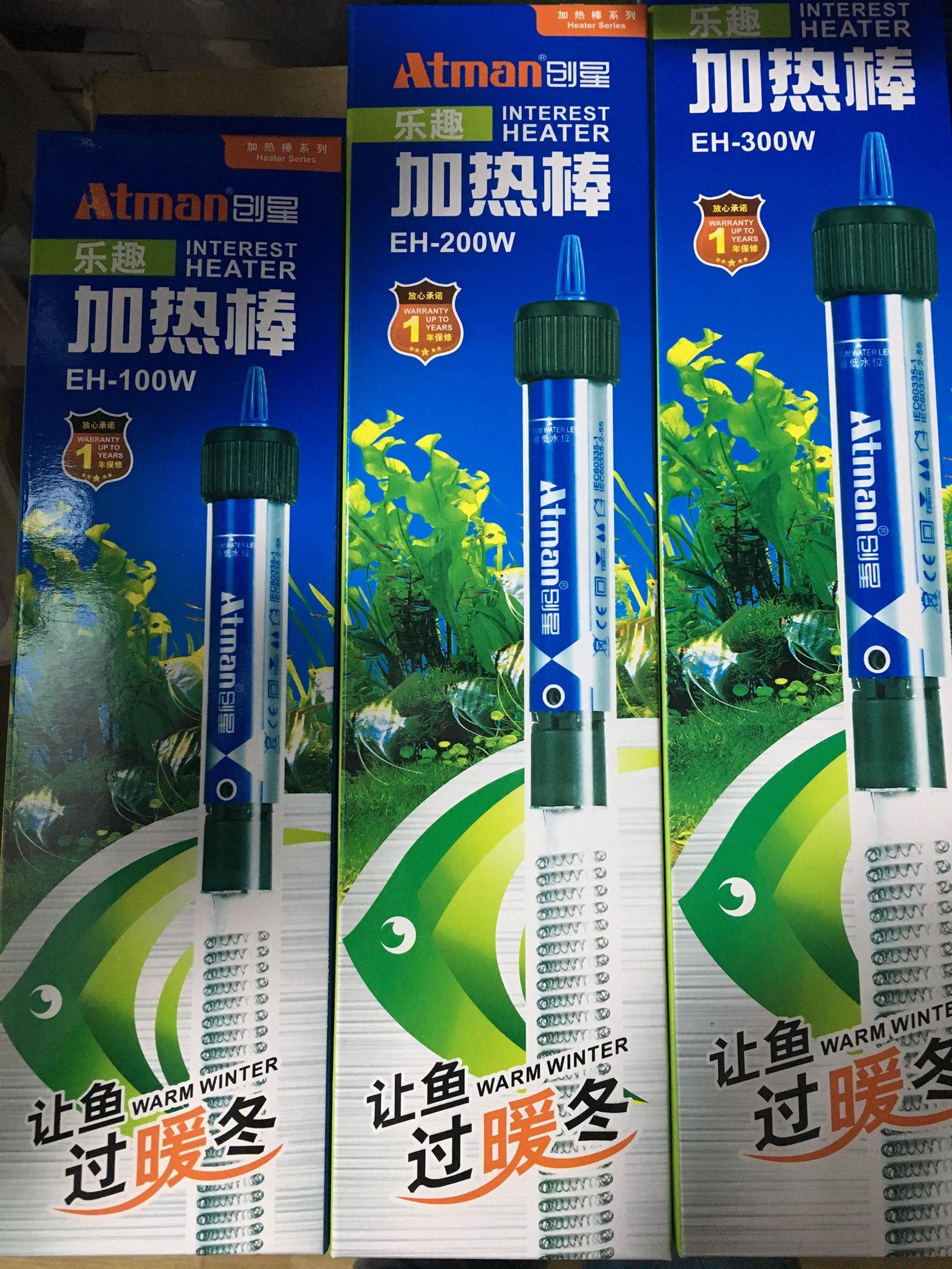 Sưởi Atman 100W cho hồ cá cảnh