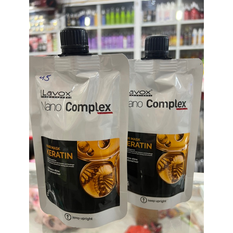 Hấp Dầu Keratin Phục Hồi Tóc Dạng Túi Lavox Nano Complex 150ml