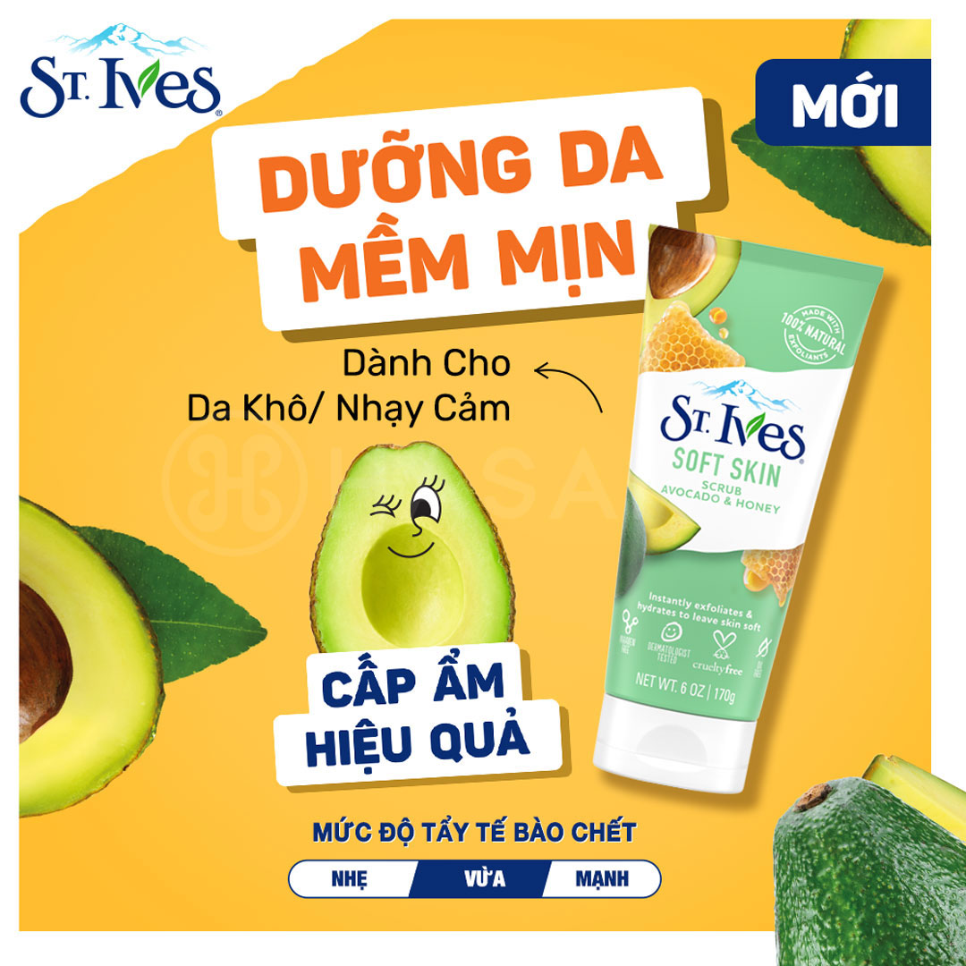 Sữa rửa mặt tẩy tế bào da chết St.Ives 170g