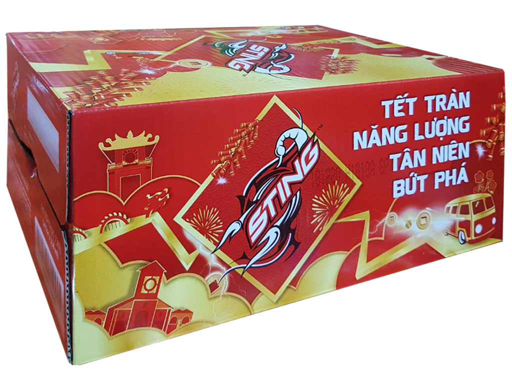 [ Tết ] Thùng Nước Ngọt Sting Dâu 24 Lon