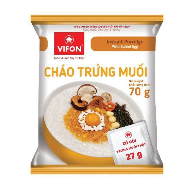 10 gói Cháo Vifon có túi thịt thật gói 70g