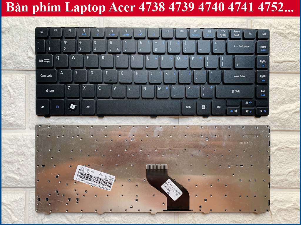 BÀN PHÍM LAPTOP ACER ASPIRE 4738 4739 4740 4741 4752 4736 3820 4736Z 4736ZG 4750G 4736G 4810T 4733 E1-471