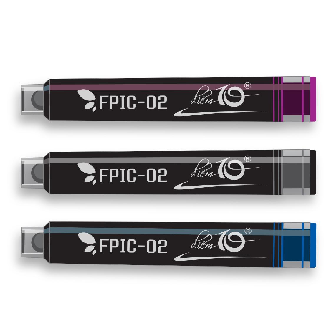 [HCM]COMBO 1 BÚT MÁY FTC-06 VÀ 10 ỐNG MỰC FPIC-02 (CHỌN MÀU MỰC)