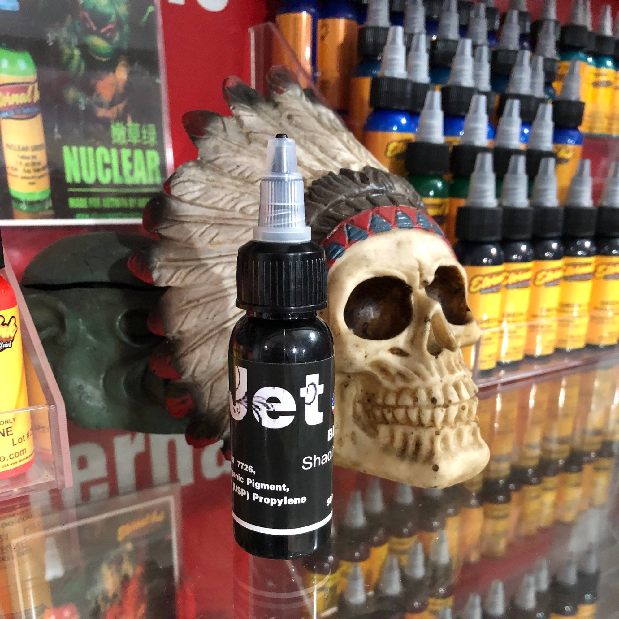 Mực xăm màu đen Jet black 30ml