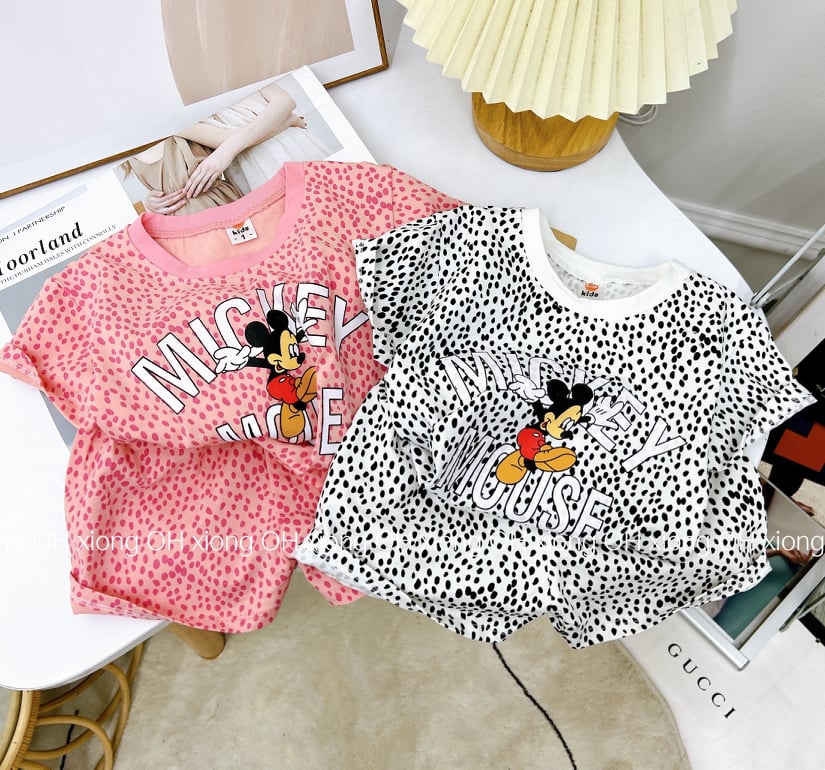 Bộ cotton 4c mickey cho bé yêu 10-32kg