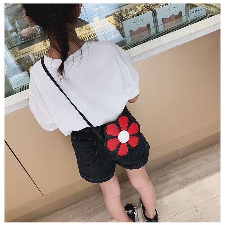 Túi đựng lì xì cho bé yêu hình bông hoa và trái dâu, túi lì xì cho bé bằng da xịn, túi xách nữ mini.