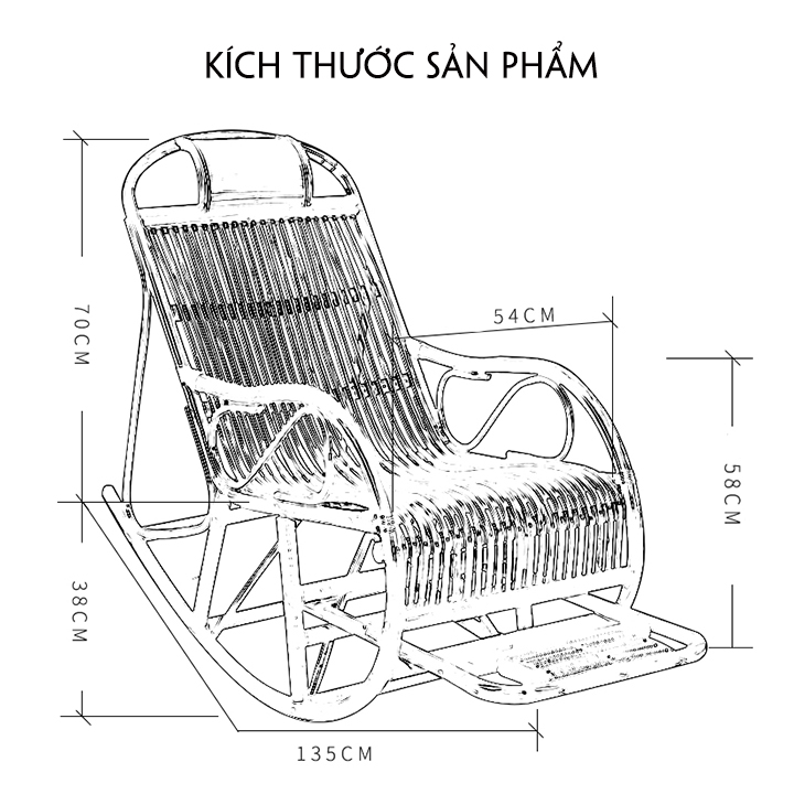 Ghế mây bập bênh thư giãn
