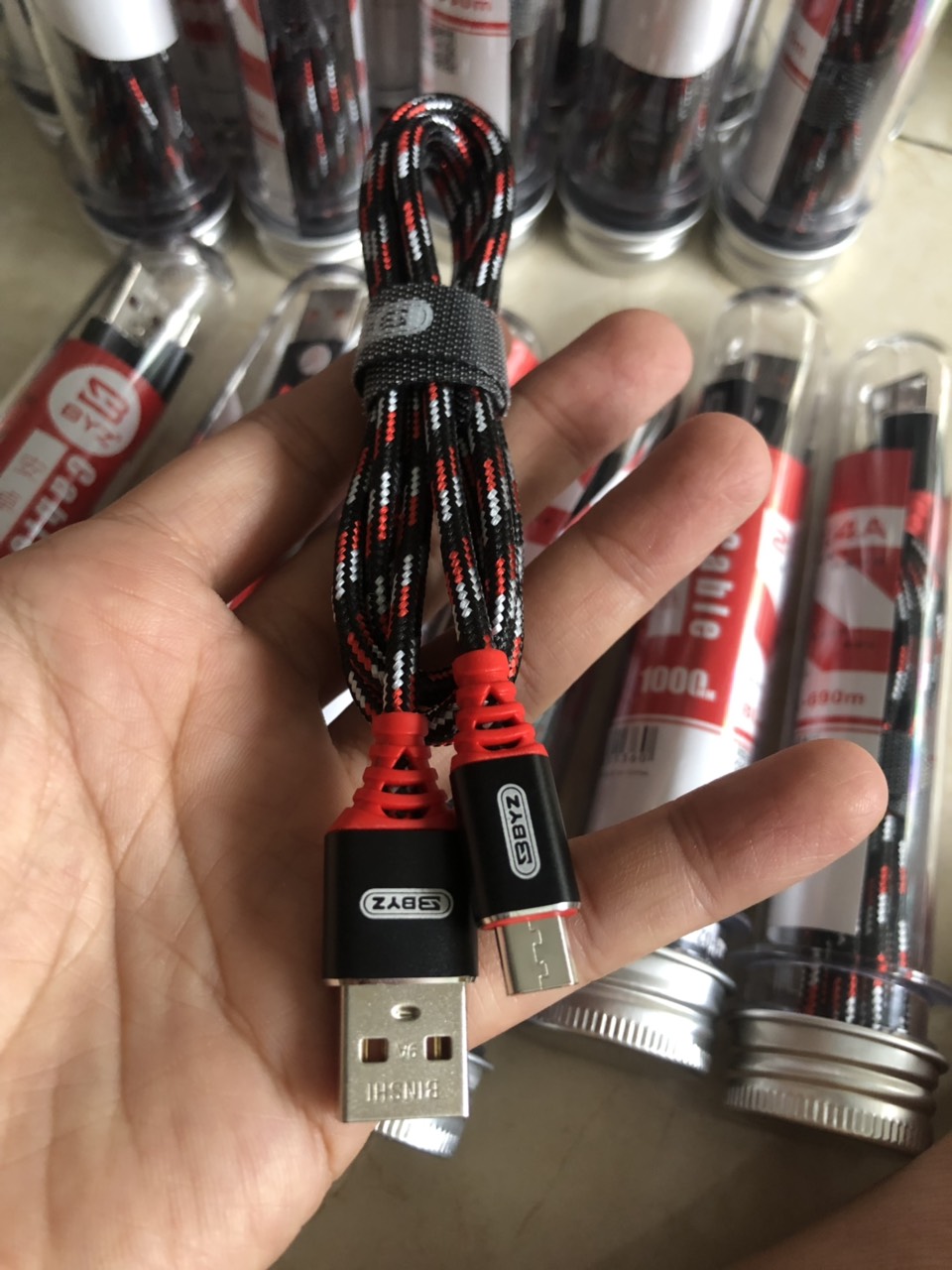 V8-Cáp BYZ 690M- ống nghiệm- dây dù