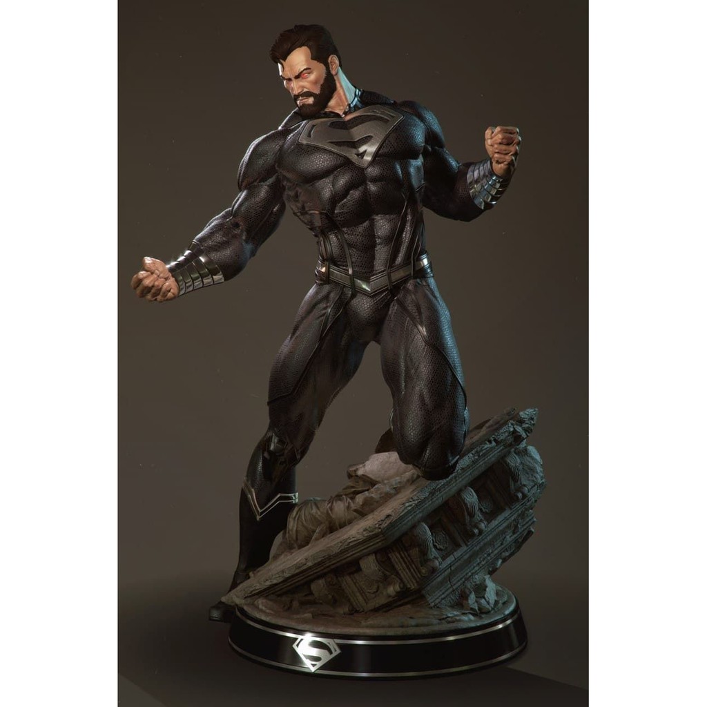 File in 3D Black Superman