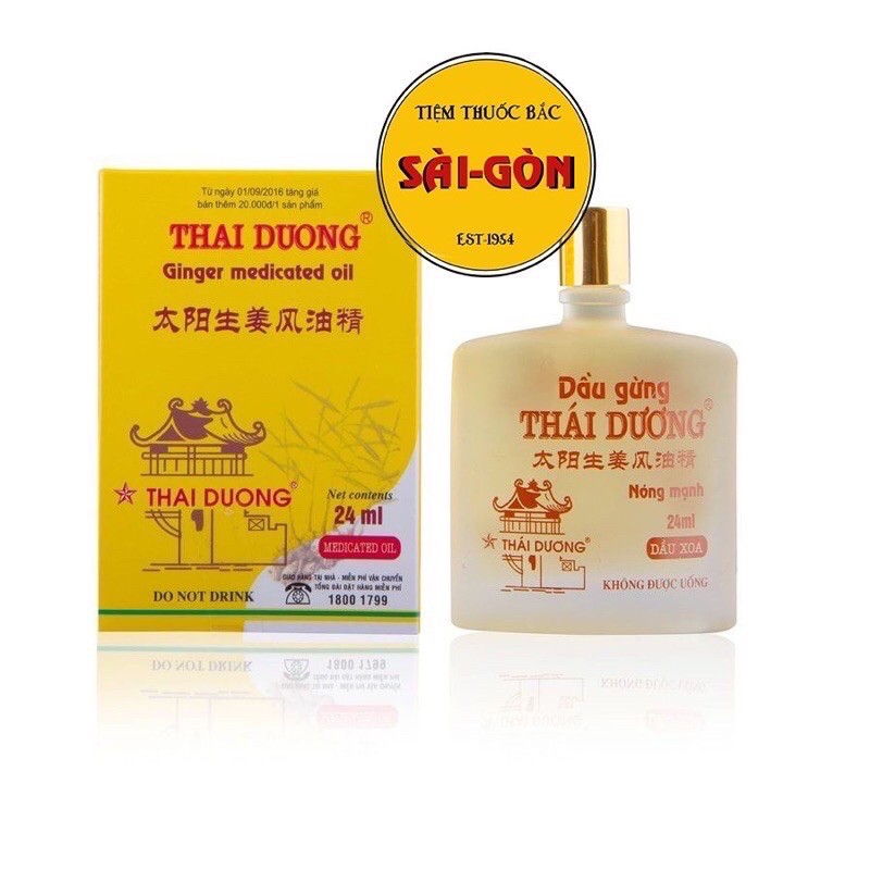 dầu gừng thái dương 24ml - Sao thái dương